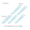 Modelcraft PKN9275 Blades #15 x 5